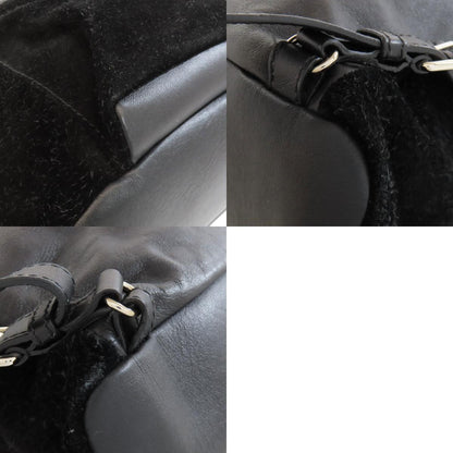 BALENCIAGA 340139 logo Backpack Â· Daypack Suede Ladies [Used]