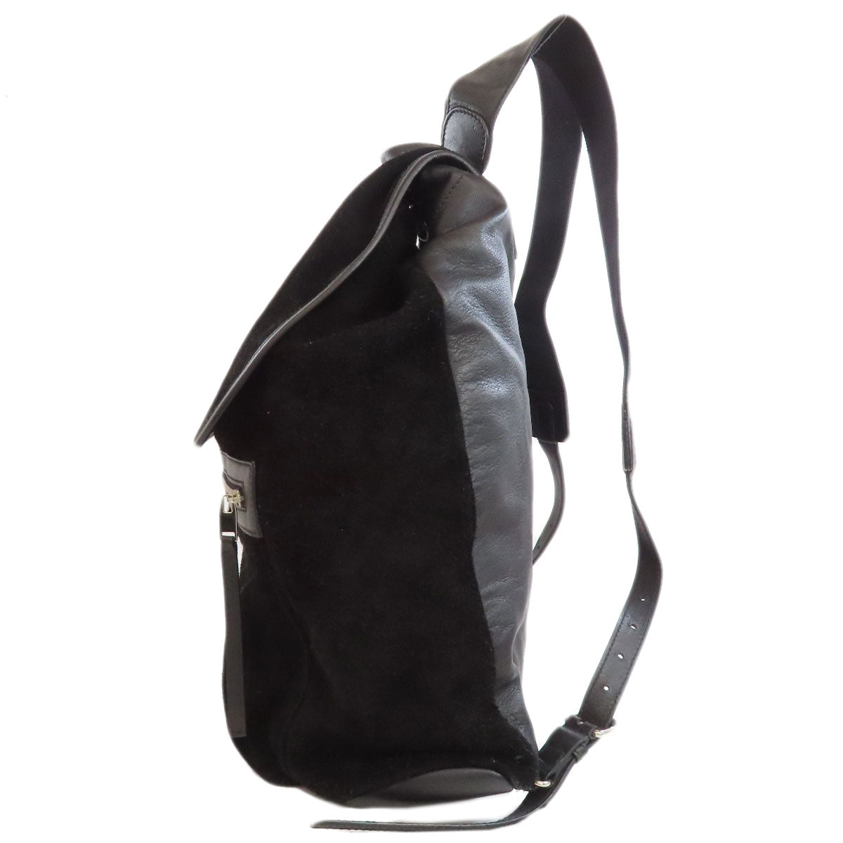 BALENCIAGA 340139 logo Backpack Â· Daypack Suede Ladies [Used]