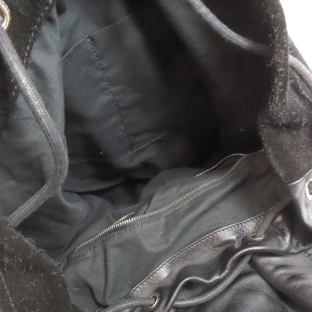 BALENCIAGA 340139 logo Backpack Â· Daypack Suede Ladies [Used]