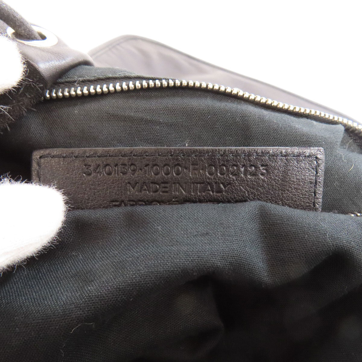 BALENCIAGA 340139 logo Backpack Â· Daypack Suede Ladies [Used]