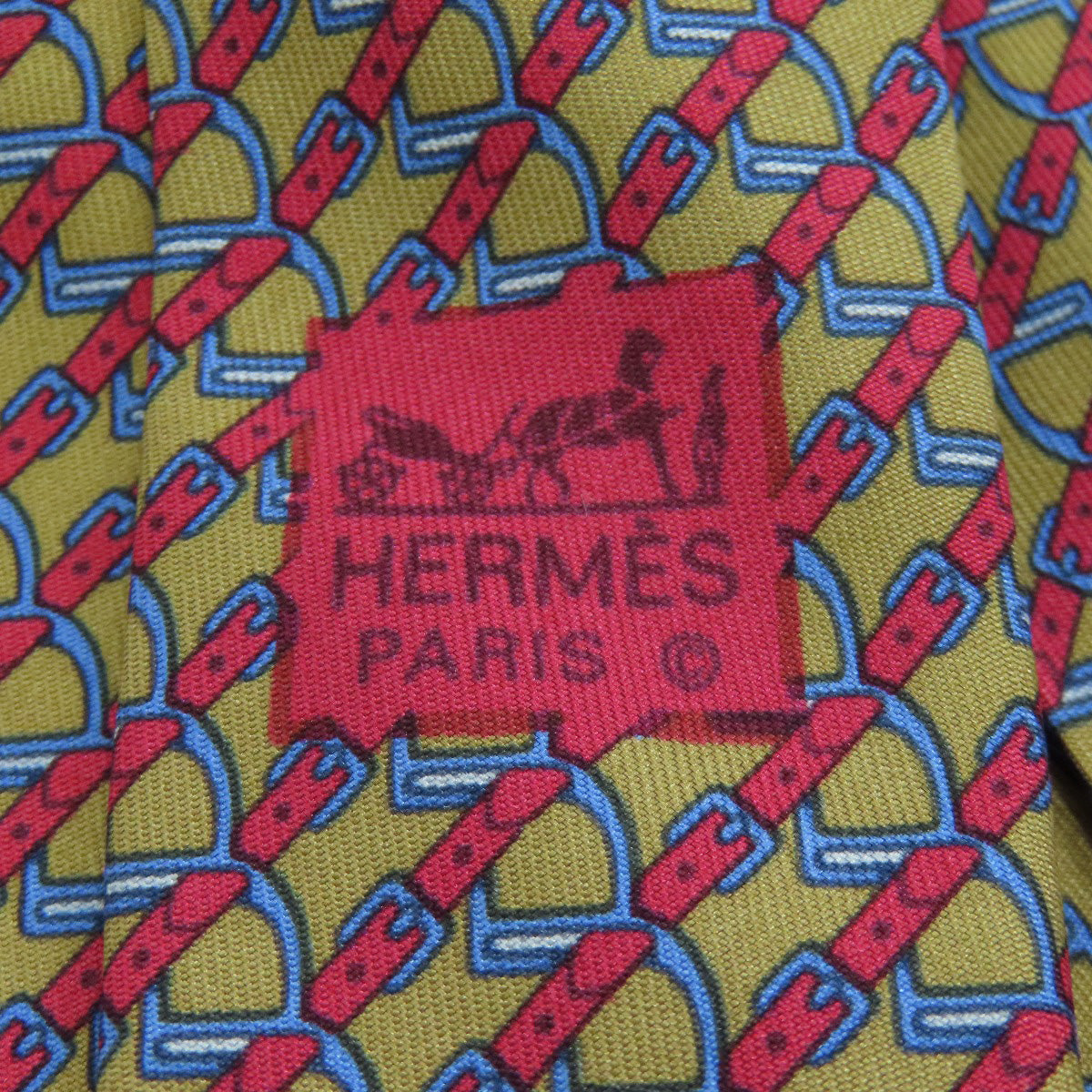 HERMES   tie All-over print belt Silk mens