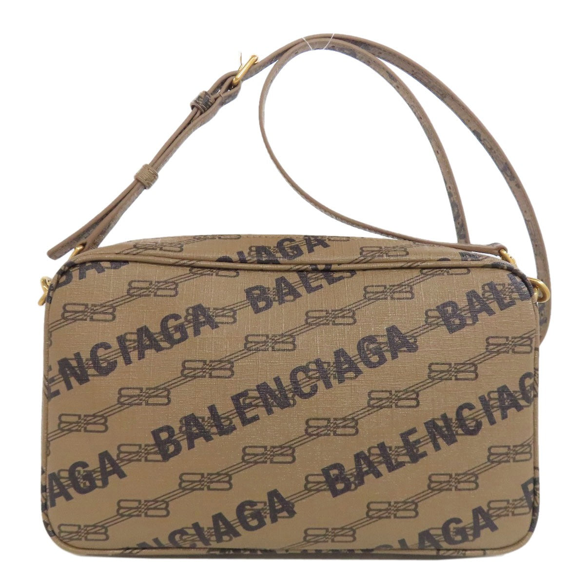 BALENCIAGA 702723 BBMonogram Shoulder Bag PVC Ladies [Used]