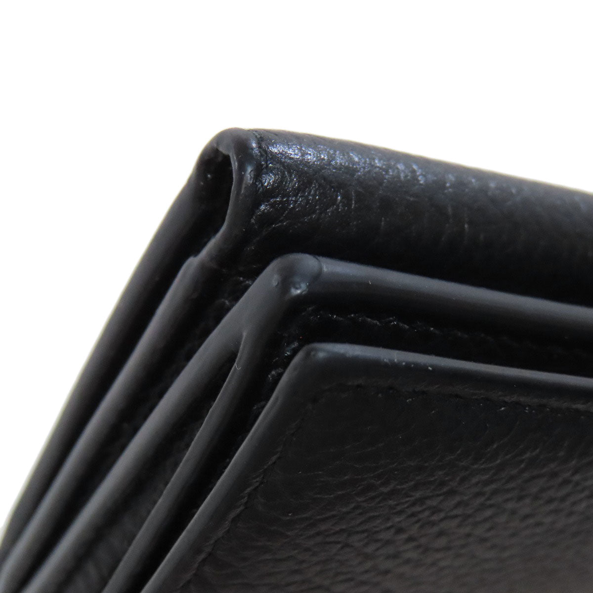 BALENCIAGA 594312 Logo tri-fold wallet Bifold Wallet with Coin Pocket Leather Ladies [Used]