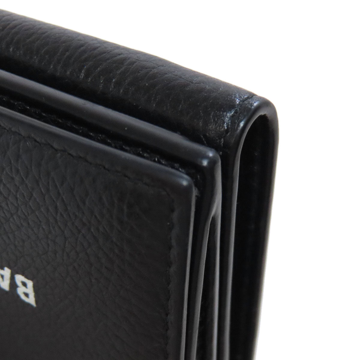 BALENCIAGA 594312 Logo tri-fold wallet Bifold Wallet with Coin Pocket Leather Ladies [Used]