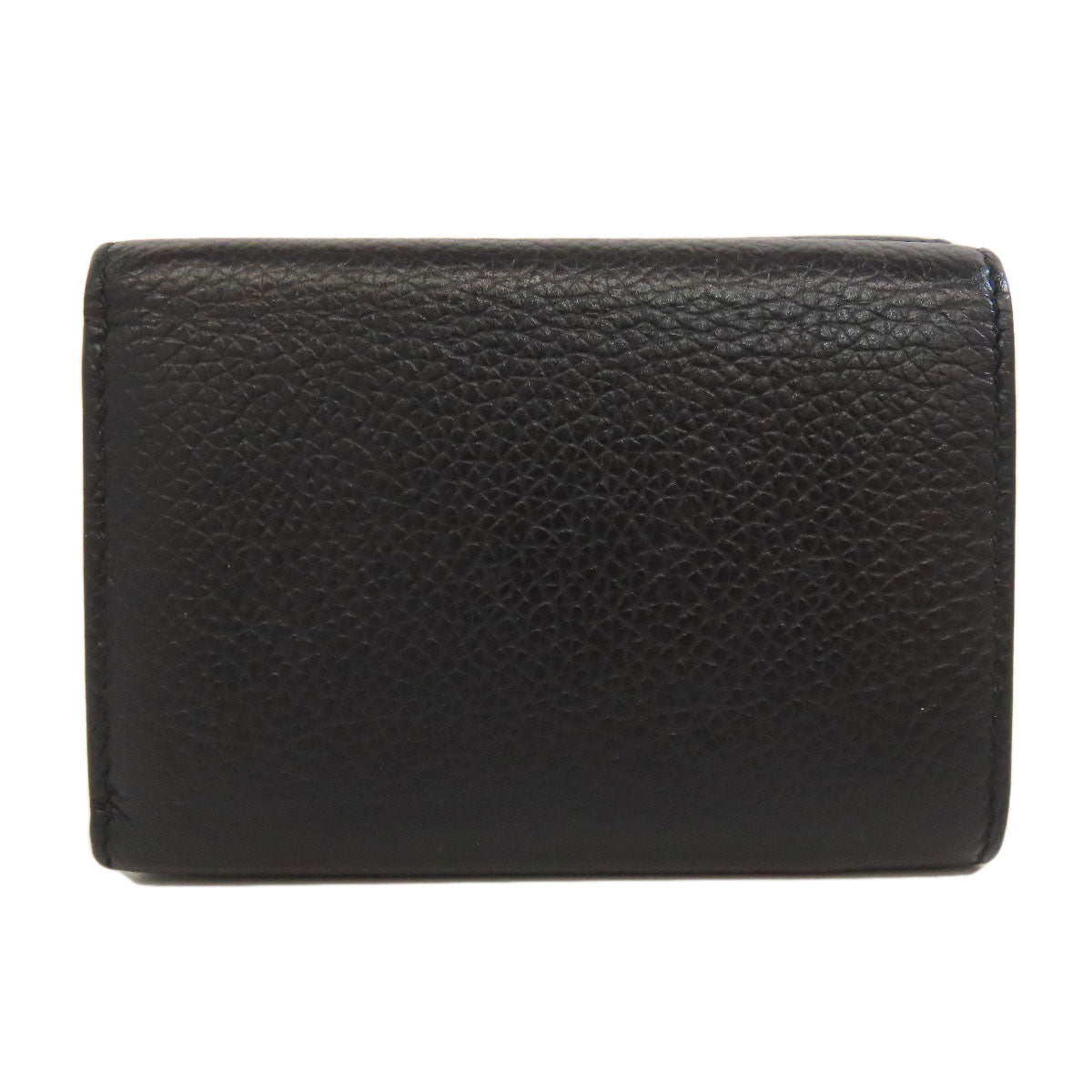 BALENCIAGA 594312 Logo tri-fold wallet Bifold Wallet with Coin Pocket Leather Ladies [Used]