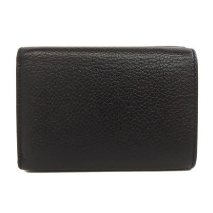 BALENCIAGA 594312 Logo tri-fold wallet Bifold Wallet with Coin Pocket Leather Ladies [Used]