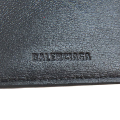 BALENCIAGA 594312 Logo tri-fold wallet Bifold Wallet with Coin Pocket Leather Ladies [Used]