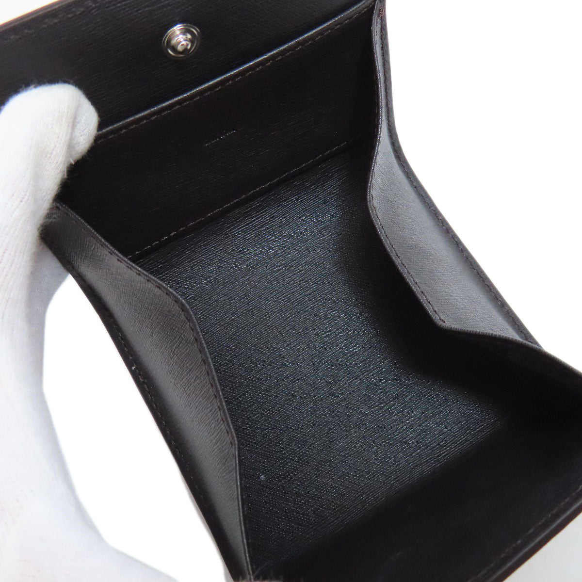 Dunhill logo coin purse Leather mens [Used]