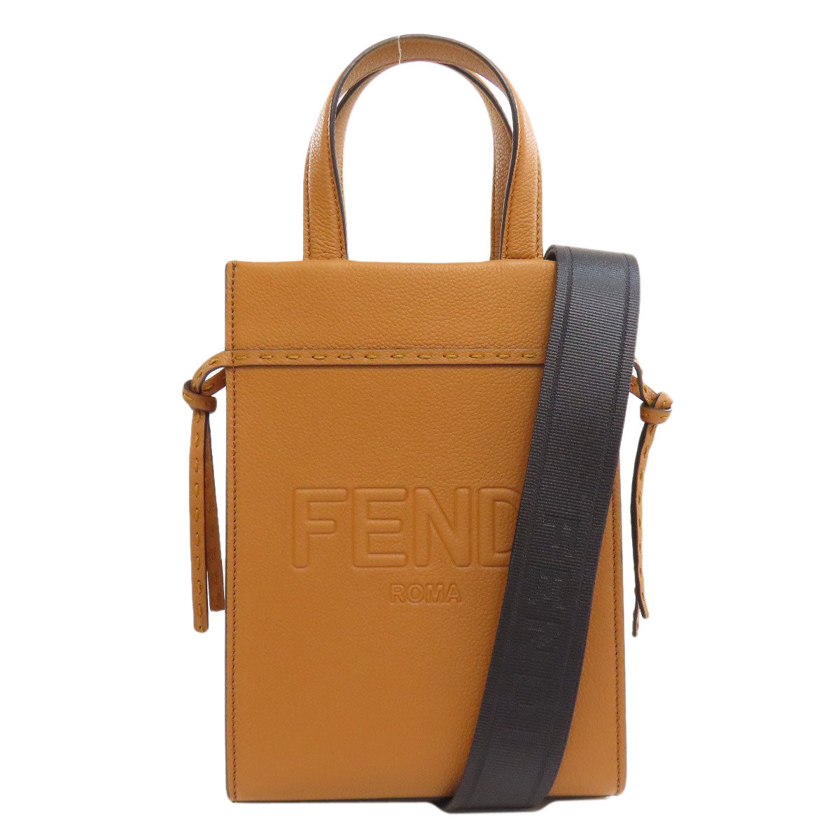 FENDI GoTo Shopper Small 2WAY Handbag Calf Ladies [Used]