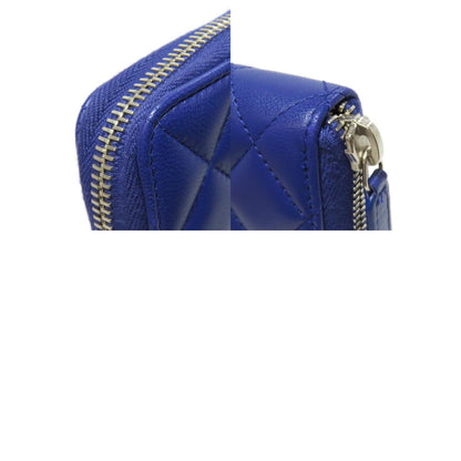 CHANEL Matelasse COCO Mark SilverHardware Long wallet (with coin pocket) Lambskin Ladies [Used]