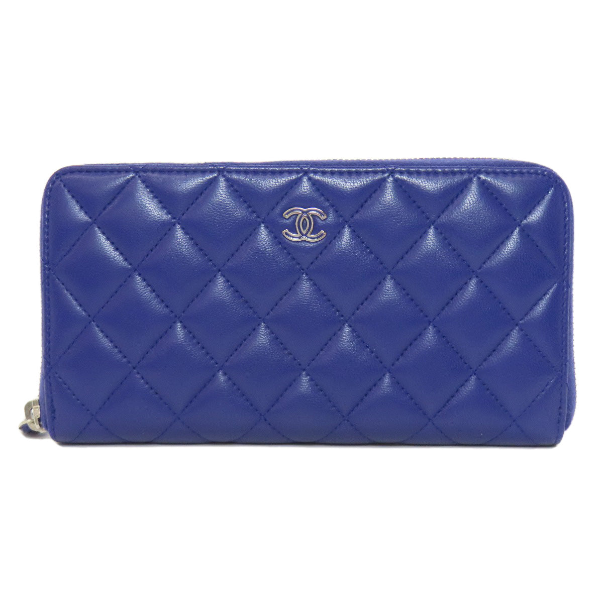 CHANEL Matelasse COCO Mark SilverHardware Long wallet (with coin pocket) Lambskin Ladies [Used]