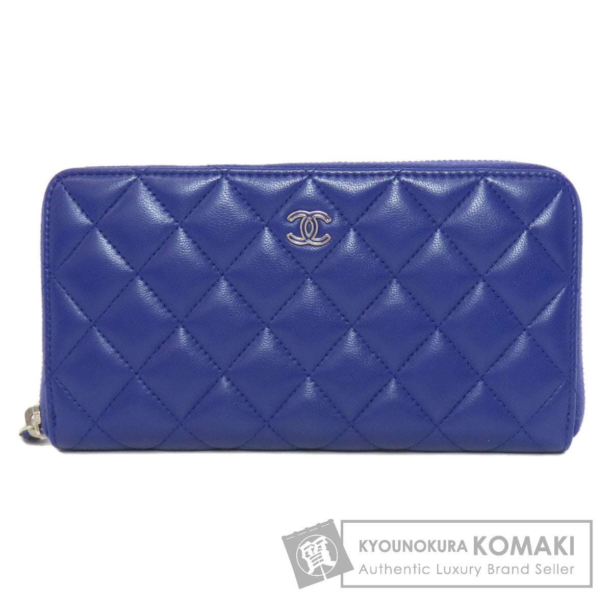 CHANEL Matelasse COCO Mark SilverHardware Long wallet (with coin pocket) Lambskin Ladies [Used]