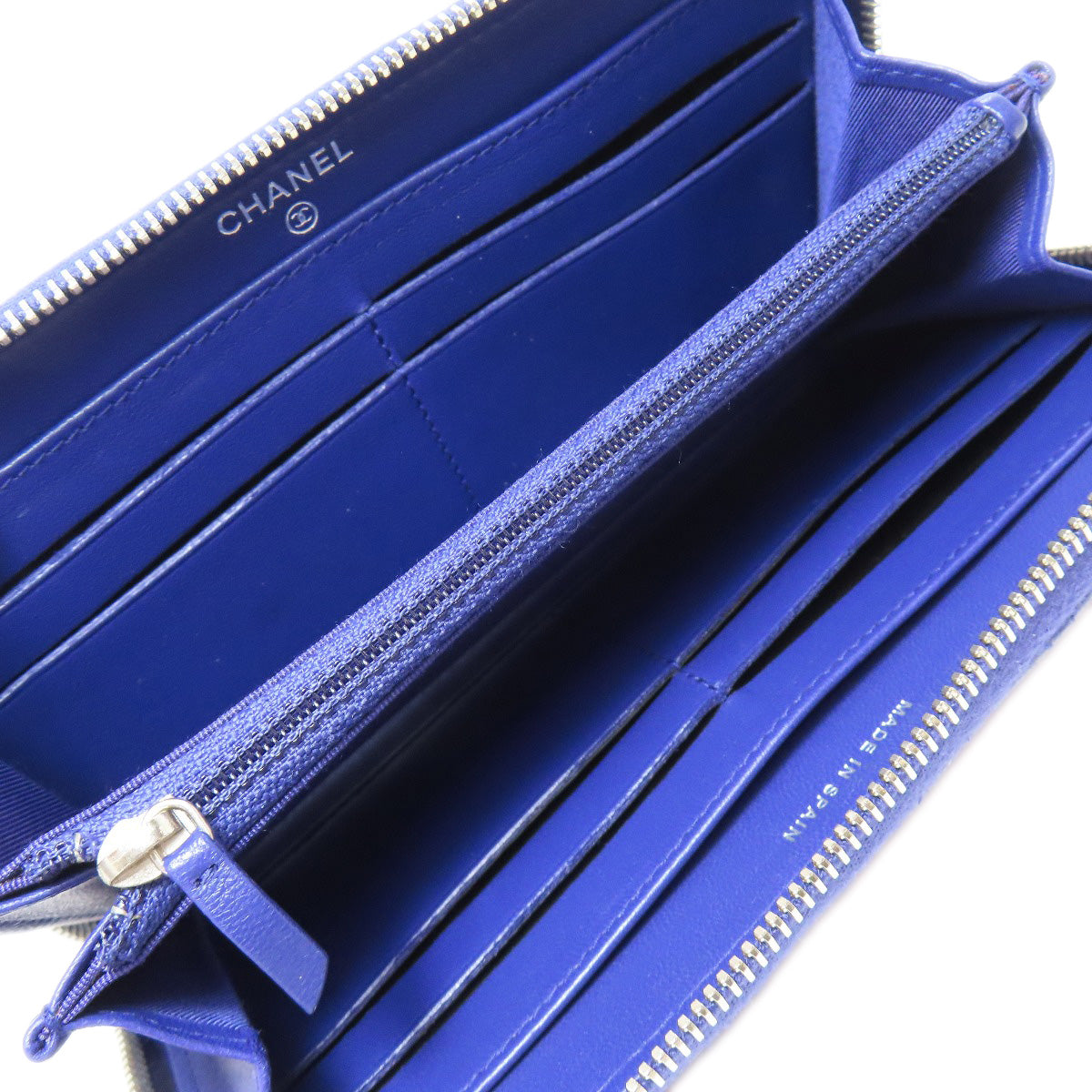 CHANEL Matelasse COCO Mark SilverHardware Long wallet (with coin pocket) Lambskin Ladies [Used]