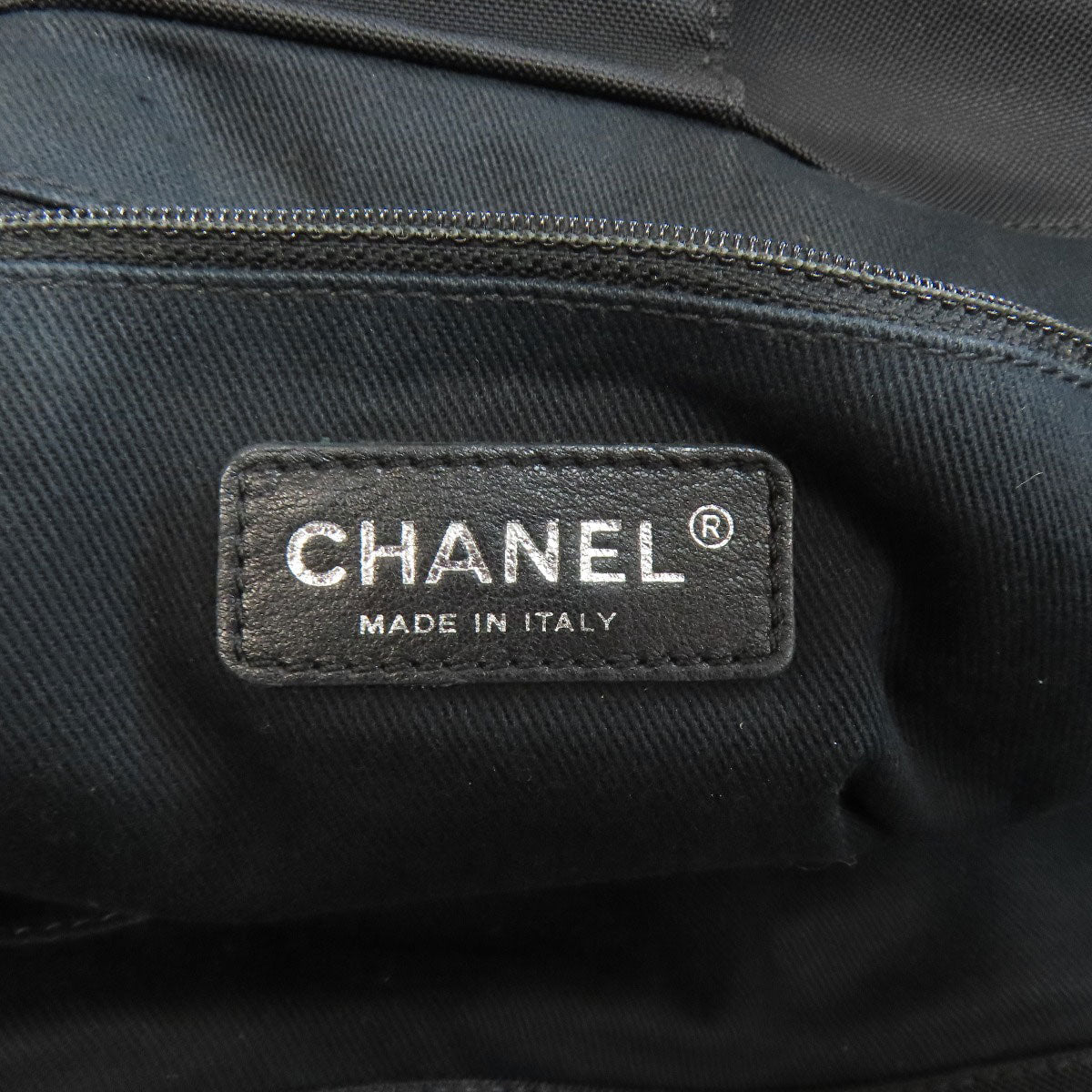 CHANEL   Tote Bag Paris Biarritz GM Silver Hardware Nylon Ladies