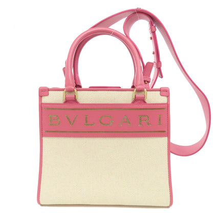 BVLGARI 2WAY Handbag Canvas Ladies [Used]