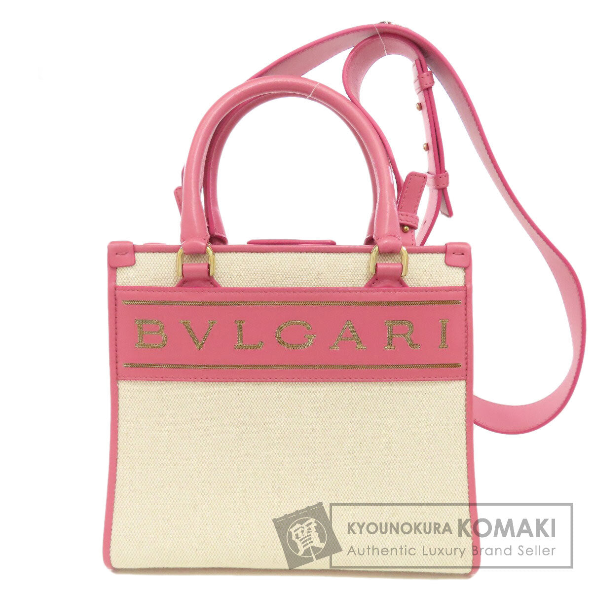 BVLGARI 2WAY Handbag Canvas Ladies [Used]