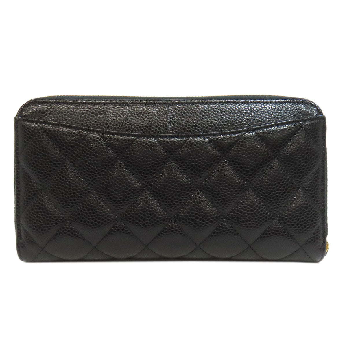 CHANEL   Long wallet (with coin pocket) Matelasse Zip Around GoldHardware Grained Calfskin Skin Ladies