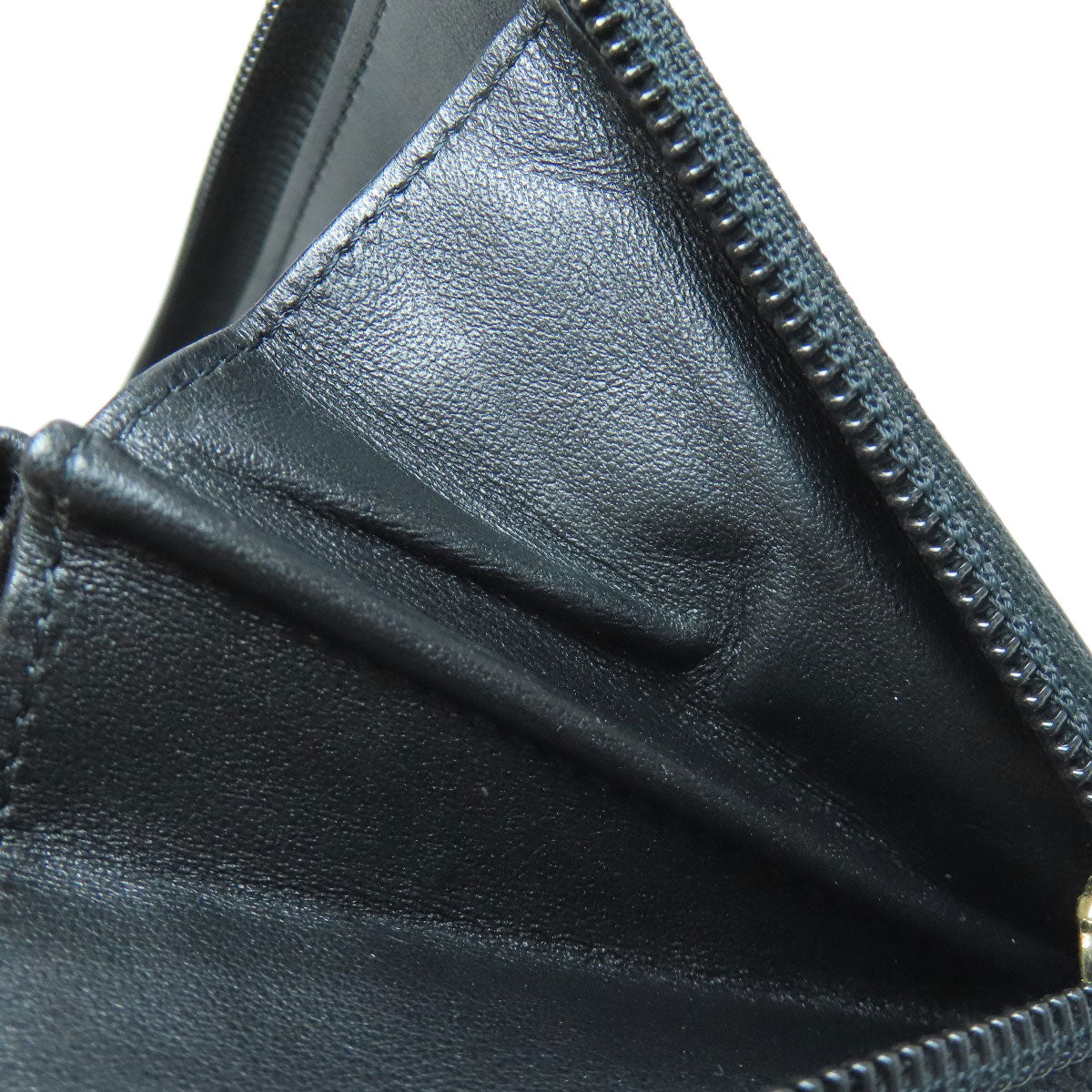 CHANEL Zip Around COCO Mark GoldHardware Long wallet (with coin pocket) Calf Ladies [Used]