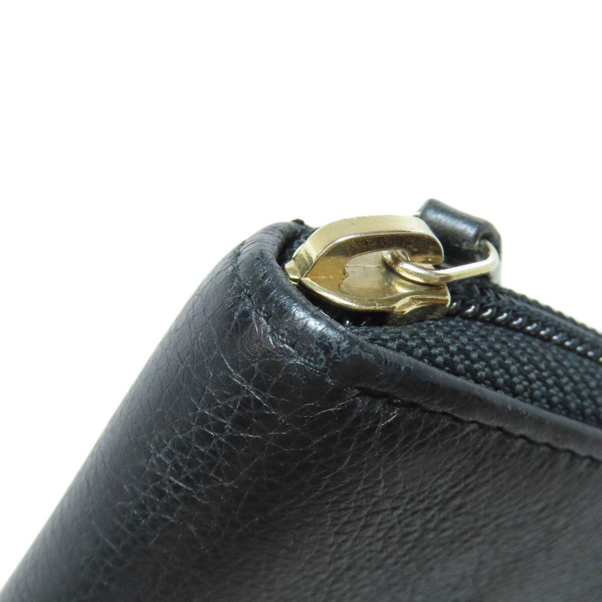 CHANEL Zip Around COCO Mark GoldHardware Long wallet (with coin pocket) Calf Ladies [Used]