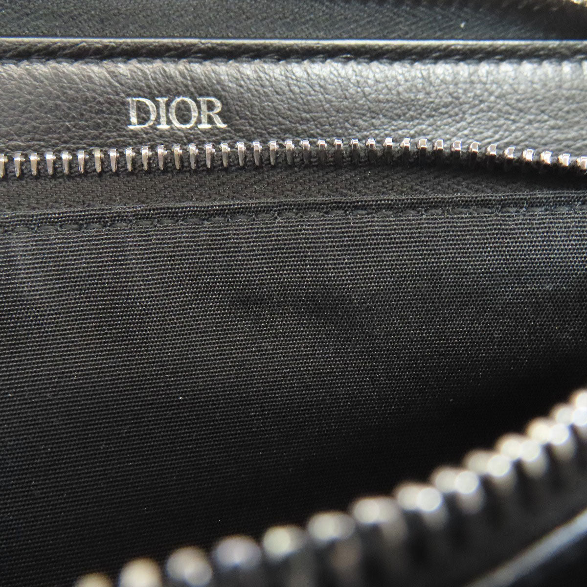 CHRISTIAN DIOR Long zip wallet oblique Trotter pattern Long wallet (with coin pocket) Canvas Ladies [Used]