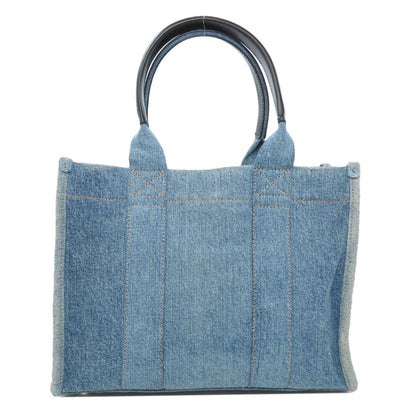 BALENCIAGA 671402 Hardware Small 2WAY Handbag Denim Ladies [Used]