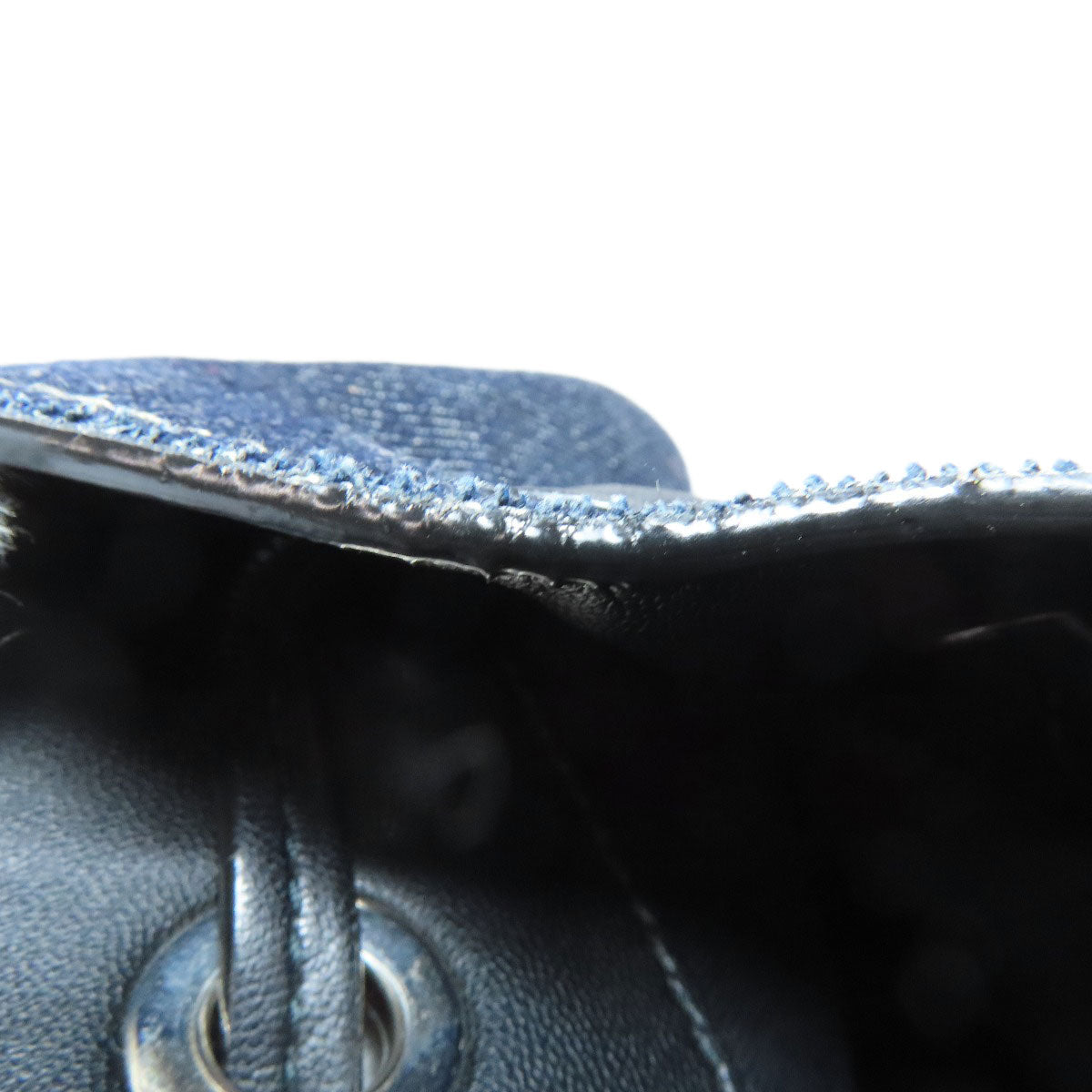 Jimmy Choo logo Hip bag, waist bag Denim Ladies [Used]