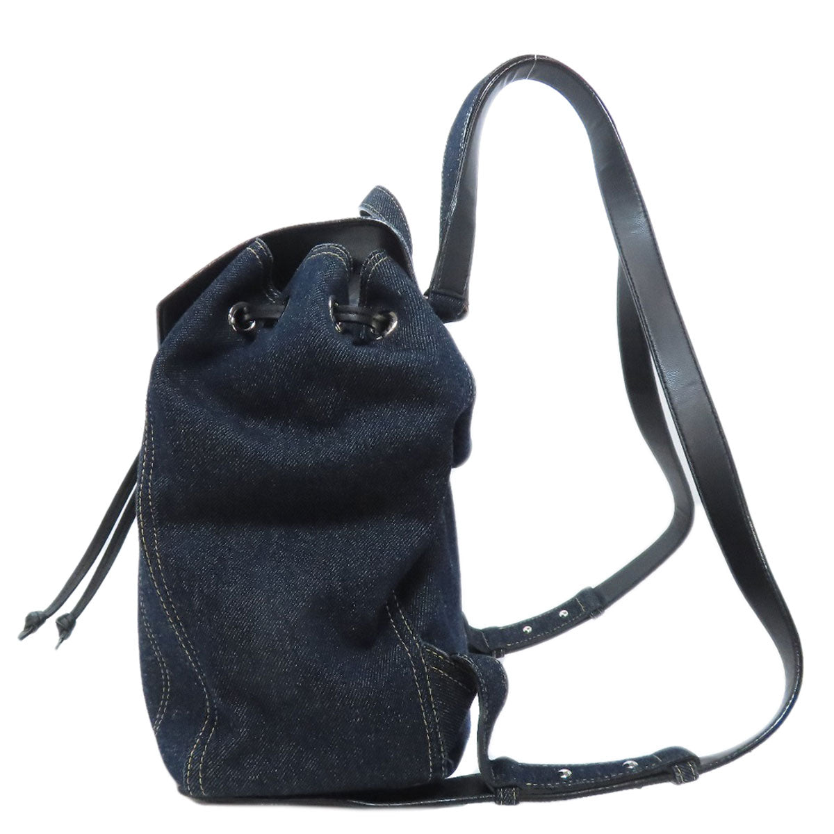 Jimmy Choo logo Hip bag, waist bag Denim Ladies [Used]