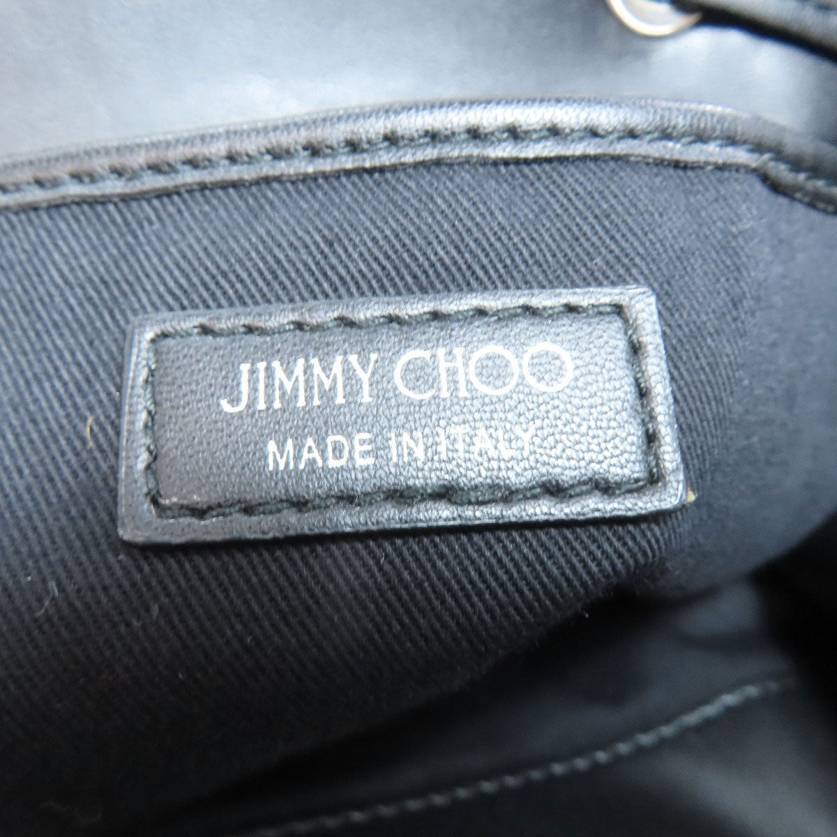 Jimmy Choo logo Hip bag, waist bag Denim Ladies [Used]