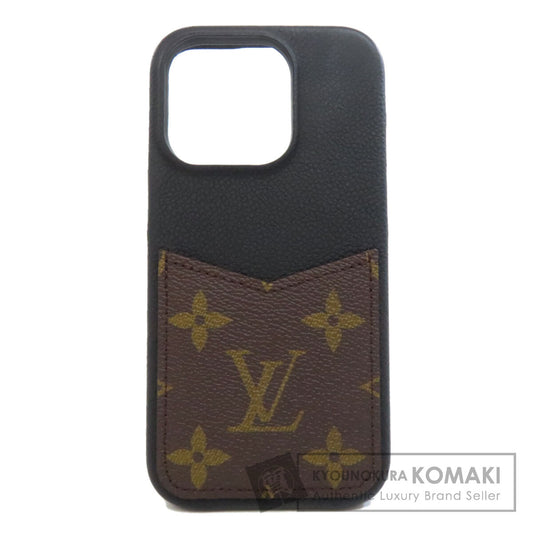 LOUIS VUITTON  M82887 iPhone case IPHONE BUMPER 15 PRO Leather Monogram canvasLadies