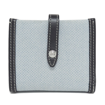 BURBERRY logo Bifold Wallet with Coin Pocket Canvas Ladies [Used]
