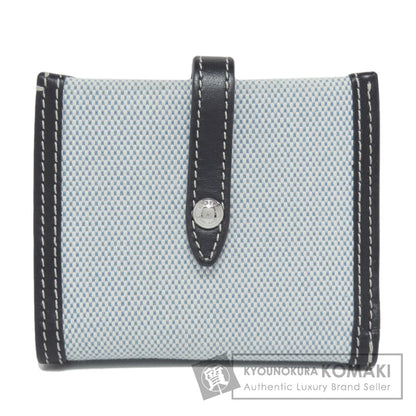 BURBERRY logo Bifold Wallet with Coin Pocket Canvas Ladies [Used]