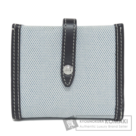 BURBERRY logo Bifold Wallet with Coin Pocket Canvas Ladies [Used]