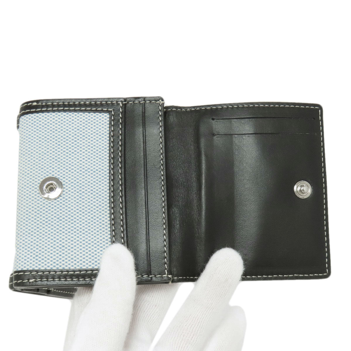 BURBERRY logo Bifold Wallet with Coin Pocket Canvas Ladies [Used]