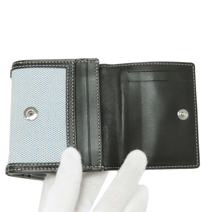 BURBERRY logo Bifold Wallet with Coin Pocket Canvas Ladies [Used]