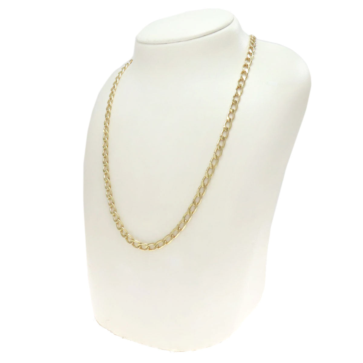 CHRISTIAN DIOR Curb chain Necklace Metal Ladies [Used]