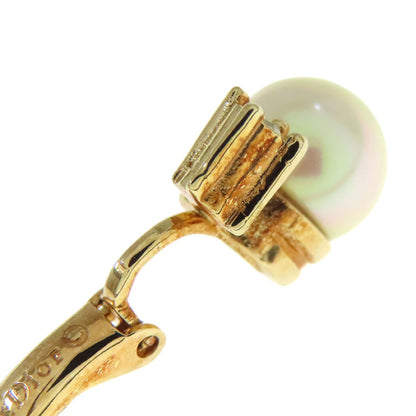 CHRISTIAN DIOR Fake pearl earring Metal Ladies [Used]