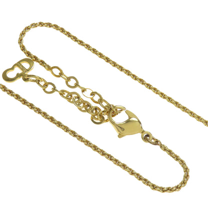 CHRISTIAN DIOR logo Necklace Metal Ladies [Used]