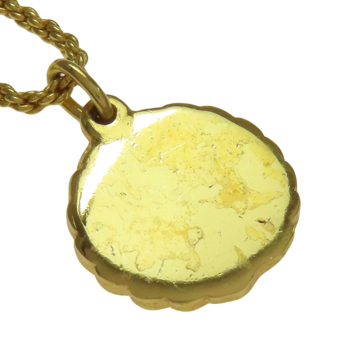 CHRISTIAN DIOR logo Necklace Metal Ladies [Used]