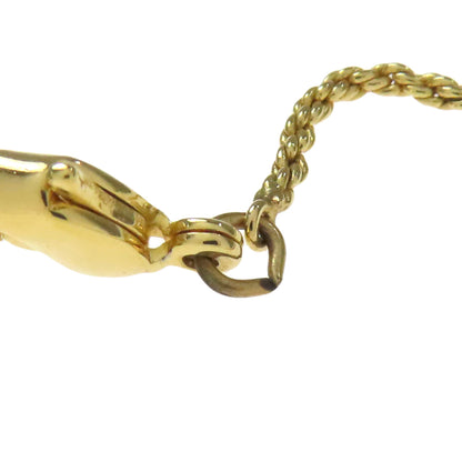 CHRISTIAN DIOR logo Necklace Metal Ladies [Used]