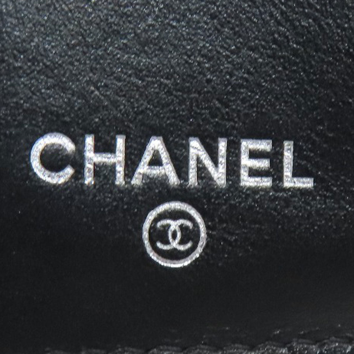 CHANEL   Bifold Wallet with Coin Pocket Matelasse COCO Mark SilverHardware Grained Calfskin Skin Ladies