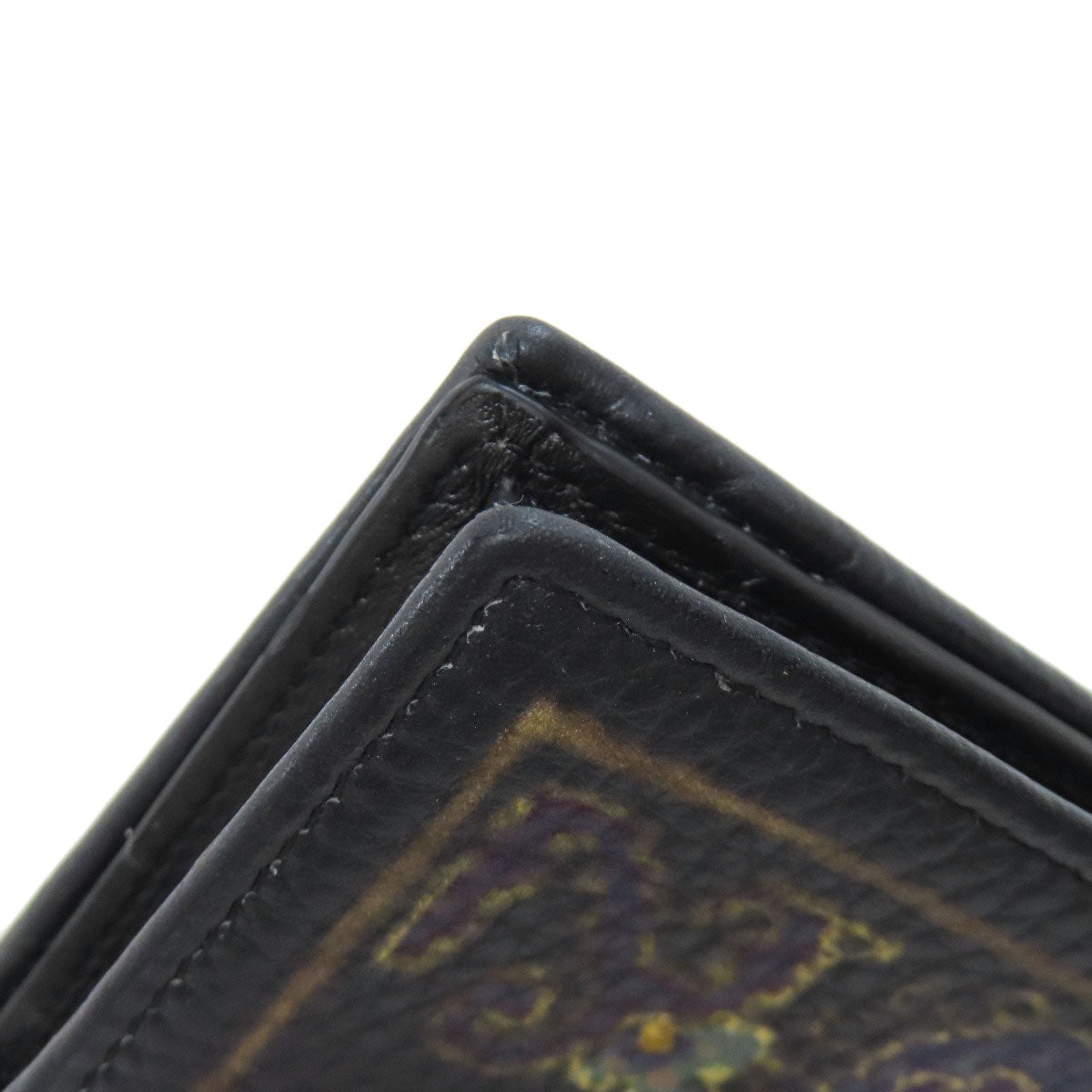 ETRO Flower motif Card Case Leather Ladies [Used]
