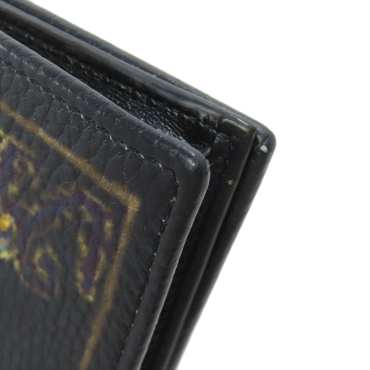 ETRO Flower motif Card Case Leather Ladies [Used]