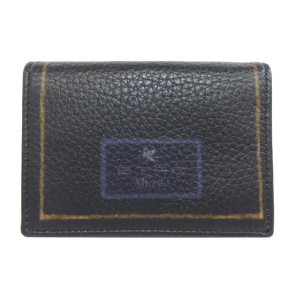 ETRO Flower motif Card Case Leather Ladies [Used]