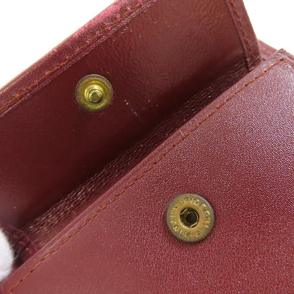 CARTIER Must Line Bifold Wallet with Coin Pocket Leather Ladies [Used]