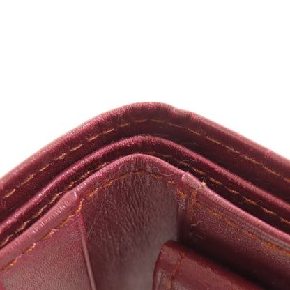 CARTIER Must Line Bifold Wallet with Coin Pocket Leather Ladies [Used]