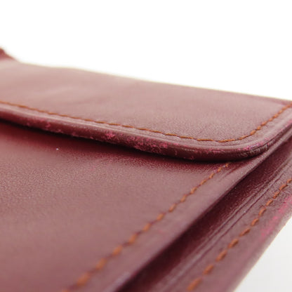 CARTIER Must Line Bifold Wallet with Coin Pocket Leather Ladies [Used]