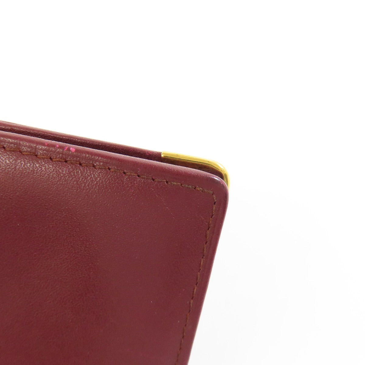 CARTIER Must Line Bifold Wallet with Coin Pocket Leather Ladies [Used]