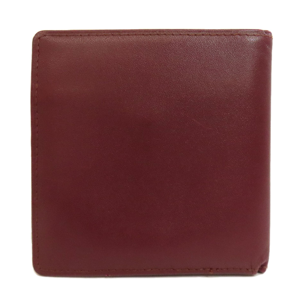 CARTIER Must Line Bifold Wallet with Coin Pocket Leather Ladies [Used]
