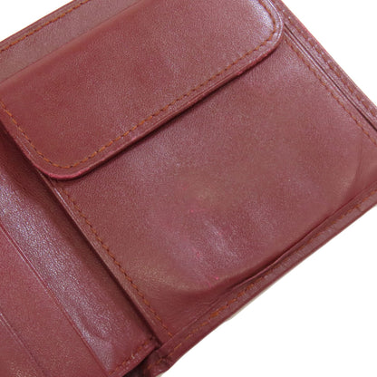 CARTIER Must Line Bifold Wallet with Coin Pocket Leather Ladies [Used]