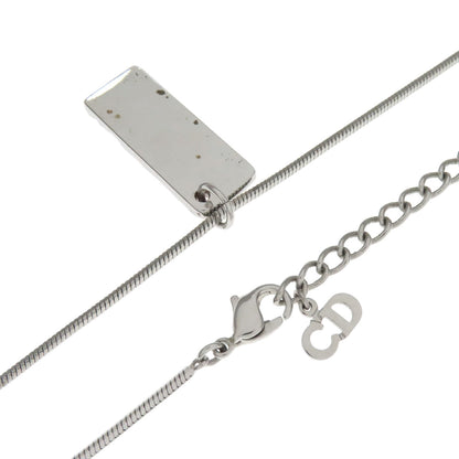 CHRISTIAN DIOR Trotter pattern Necklace Metal Ladies [Used]